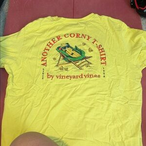 Vineyard Vines Bright Yellow Graphic Tee